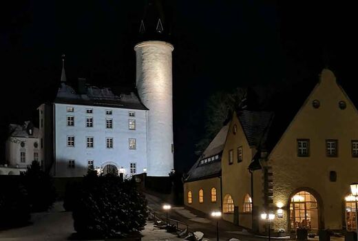 Schloss bei Nacht © Frank Wollmann