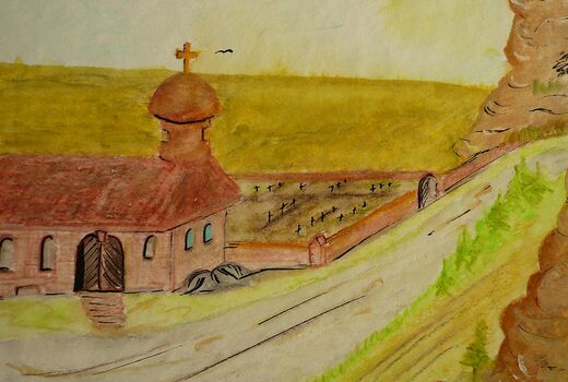 Zeichnung Kirche © Frank Wollmann