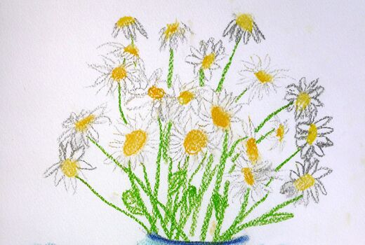 Zeichnung Blumenstrauß © Frank Wollmann