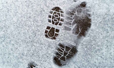 Fußabdrücke im Schnee © Frank Wollmann